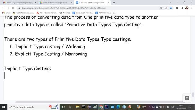 FULL STACK JAVA tutorials || Session - 9 || by Mr. Nagoor Babu On 28-12-2022 @6PM IST смотреть онлайн
