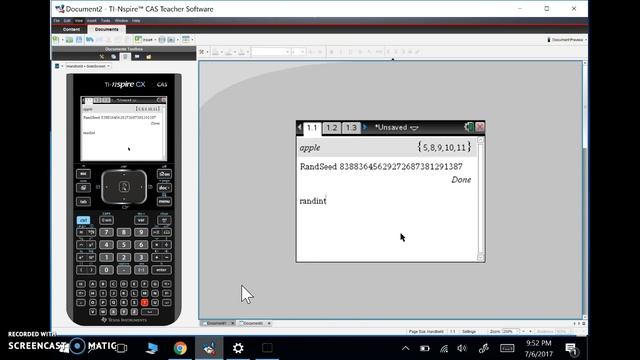 RandInt in the TI-Nspire смотреть онлайн