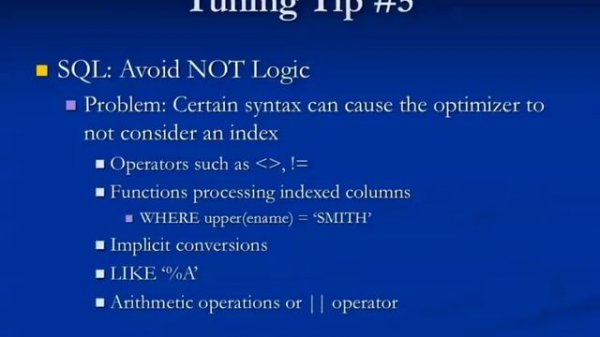 20 Essential Oracle SQL and PL/SQL Tuning Tips