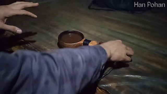 Solo Bushcraft At Bamboo Shelter || Cooking Bamboo Shoots The Simple Way || ASMR