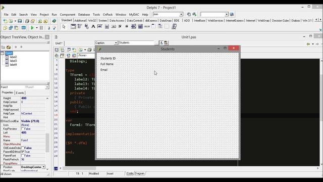 Delphi 7 MySQL - Designing Form [Part 2] смотреть онлайн