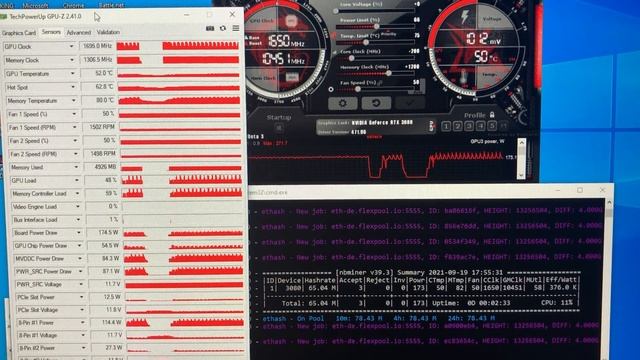 Ethereum(Ethash)Hashrate with MSI Gaming GeForce RTX 3080 LHR 10GB - using NBMiner V39.3 -lhr-mode смотреть онлайн