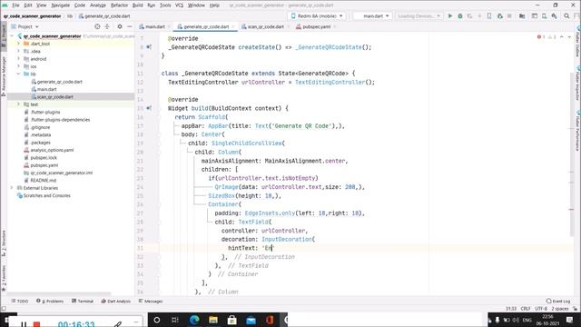 Create a QR CODE SCANNER and GENERATOR Application using Flutter | Flutter Projects | GeeksforGeeks смотреть онлайн
