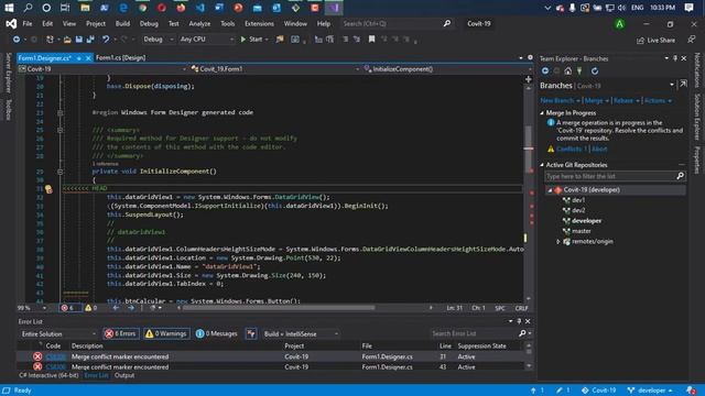 Azure Repos - Git branch - Git merge (fusión de ramas) con Visual Studio 2019 y consola смотреть онлайн