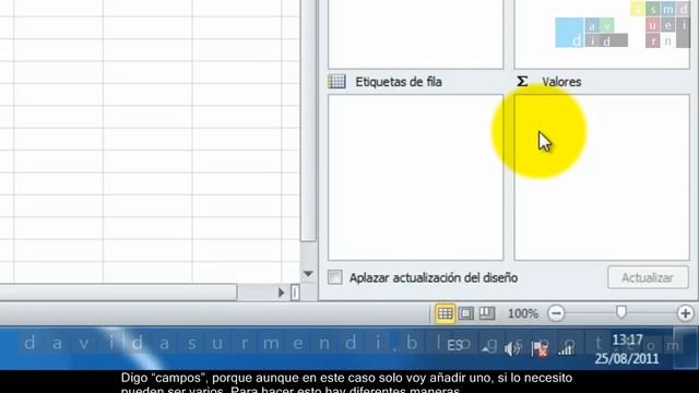 Tablas Dinámicas en Excel 2010: Cómo crear una Tabla Dinámica. Primeros Pasos. Vídeo #1. смотреть онлайн