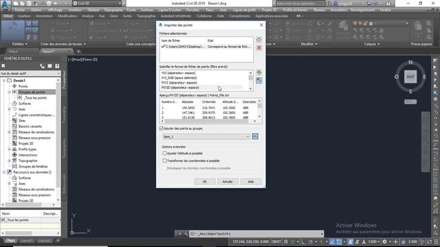 Importer et exporter un fichier de Points dans AutoCAD Civil 3D смотреть онлайн