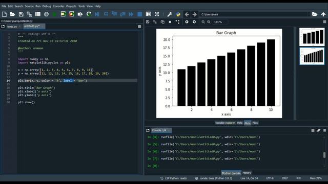 Plotting Bar Graphs | Python | Part 4 смотреть онлайн
