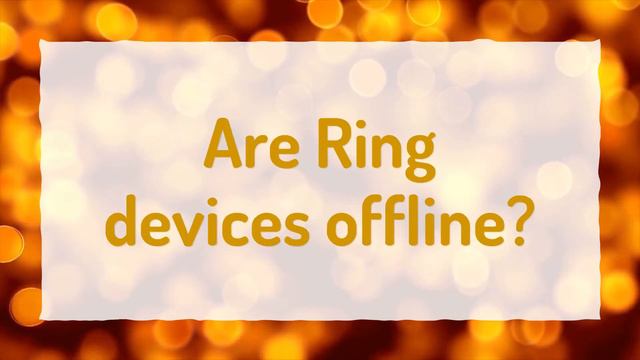What happens when Ring goes offline? смотреть онлайн