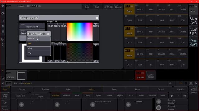 Color Picker Sequences - GrandMA3 (ENGLISH VERSION)