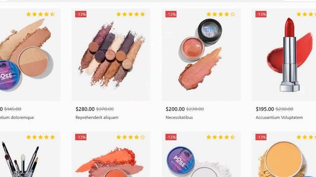 Demo beauty products web design by coding only #html #css #bootstrap смотреть онлайн