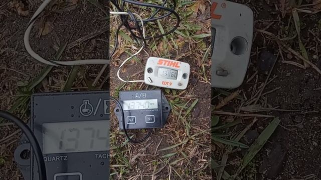 тахометр для бензопилы, китайский в сравнении с фирменным не так уж и плох. смотреть онлайн