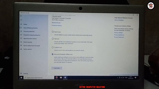 CARA MENGATASI VIRUS & THREAT PROTECTION WINDOWS 10 смотреть онлайн