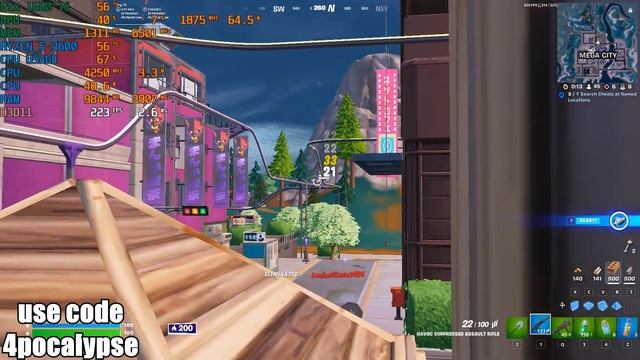 *NEW* Fortnite Chapter 4 SEASON 2 GeForce GTX 1660ti + AMD Ryzen 5 3600 Performance mode Benchmark смотреть онлайн