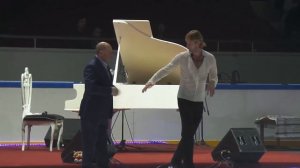 Евгений Плющенко,Алексей Мишин и участники Юбилея Мишину-75 Санкт-Петербург 8.03.2016