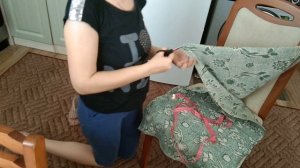 Чехол для кухонного стула своими руками. Эконом вариант.