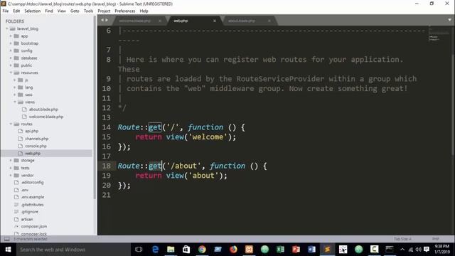 PHP Laravel Bangla Tutorial Part 2 (File Structure Laravel) Laravel Bangla blog Project смотреть онлайн