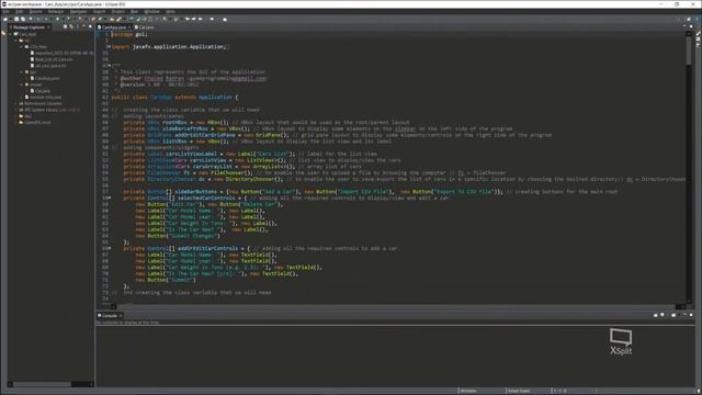 cars desktop app using java and javaFX - Eclipse IDE смотреть онлайн