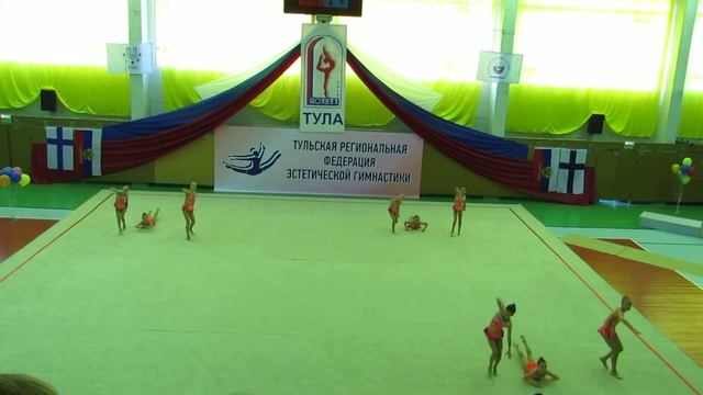 Роксэт-Бирюза, 10-12 лет, г.Тула, 01.06.2018 г , соревнования по эстетической гимнастике г.Тула