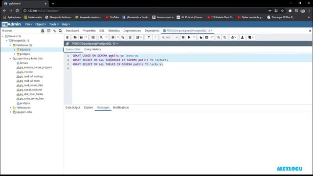 Crear usuario de lectura en PostgreSQL смотреть онлайн