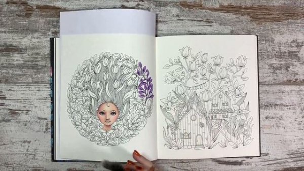 Начинаю новые раскраски Flower Fairies, Wild Mouse Yururi’s Journey, Mandalen