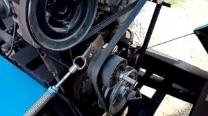 Самодельная транспортёрная картофелекопалка подписчика.