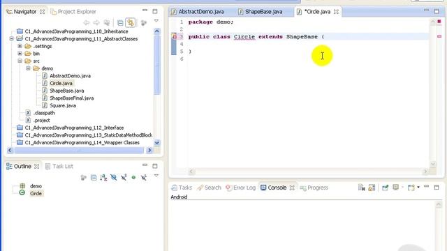 VTC Player Advanced Java Programming Java SE 7, Abstract Classes смотреть онлайн