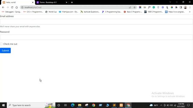 php crud || database create and form integration смотреть онлайн