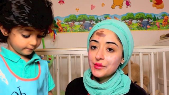 Makeup Challenge My 3 Year old Son Does My Make Up смотреть онлайн