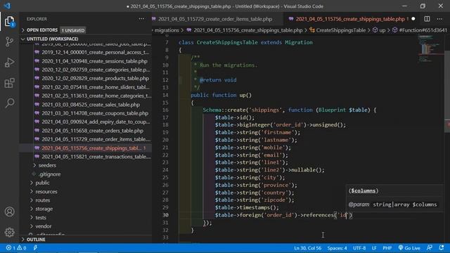 Laravel 8 E-Commerce - Admin Create Model, Migration and Relationship for Checkout смотреть онлайн