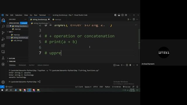 Live Python Course 2023 - Day 7 | Aavanto Technology смотреть онлайн