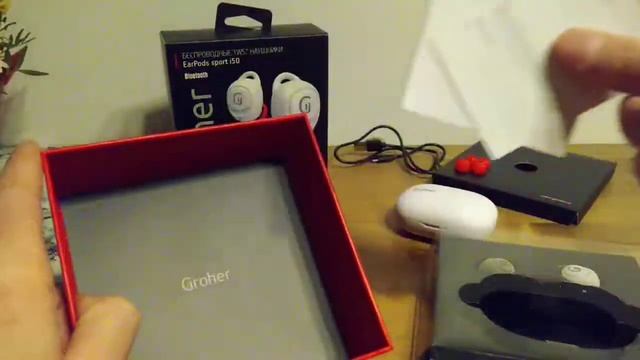 Беспроводные наушники Groher EarBuds i50 | Groher EarBuds i50 TWS unpacking смотреть онлайн