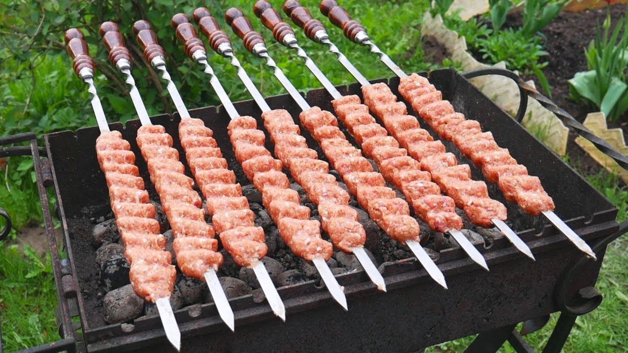 Люля Кебаб из свинины. Просто, понятно, сочно и вкусно! смотреть онлайн