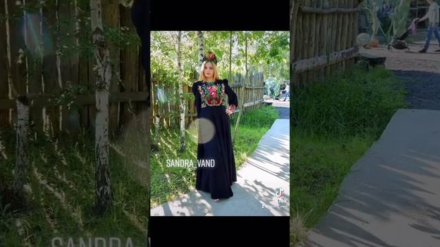 Платье ? в пол «Осеннее танго» #sandravand смотреть онлайн