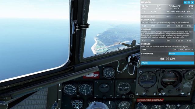 Douglas DC-3 NewZealand BushTrip Part 1 Hokitika To Westport MSFS 1440p