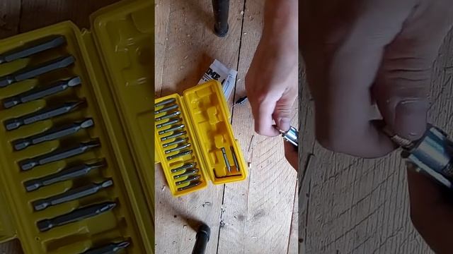 Насадка для работы с двумя битами на шуруповерте. Распаковка и тест. смотреть онлайн