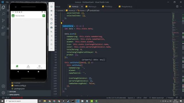 Tutorial Cara Membuat Aplikasi Penitipan Snack – AsyncStorage Home#26 [React Native] смотреть онлайн