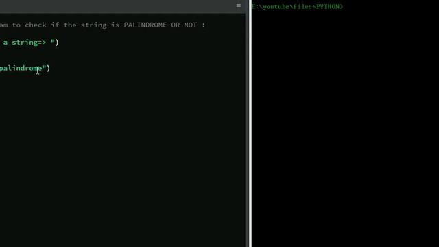 Write a python program to check if the string is PALINDROME OR NOT смотреть онлайн