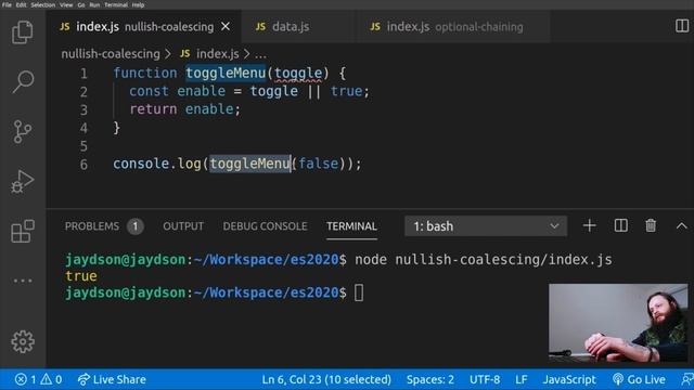 Nullish Coalescing - Novas funcionalidades do JavaScript no ES2020 смотреть онлайн