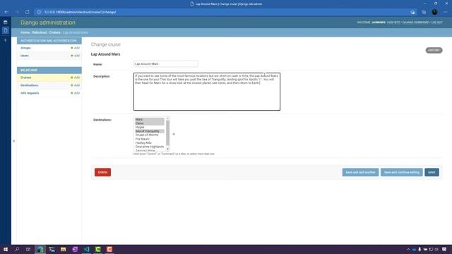 Working with data in the Django admin site [13 of 24] | Django for Beginners смотреть онлайн