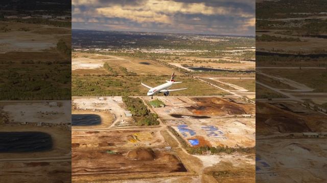 Невозможная посадка!! Airbus A320 neo British Airways приземлился в аэропорту Остина смотреть онлайн