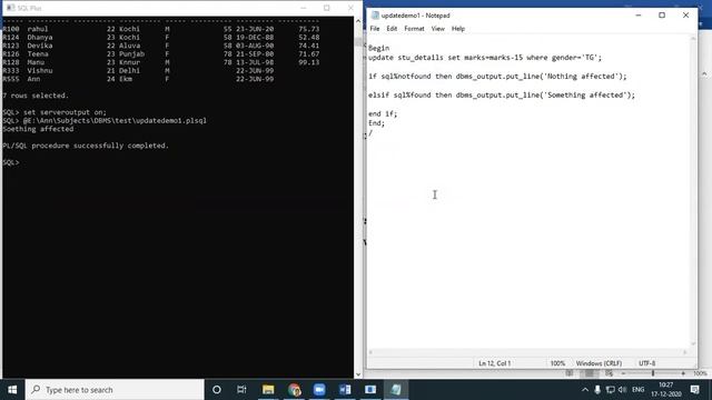 Implicit Cursors in PL SQL смотреть онлайн