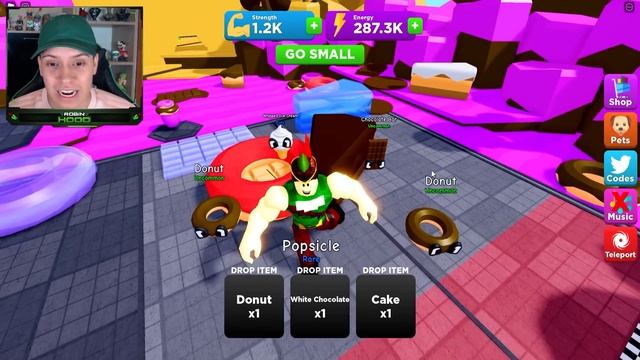 FIQUEI FORTÃO E CONSEGUI PUXAR ITENS MAIS PESADOS DO ROBLOX!! (Super Strong Simulator) смотреть онлайн