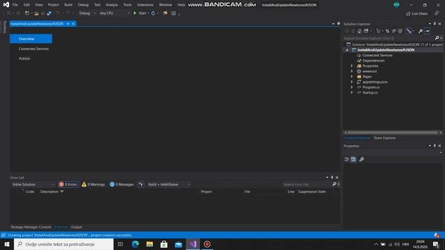 Visual Studio 2019 - Install And Update NewtonsoftJSON смотреть онлайн