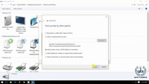 Adding Network Printer Using TCP/IP