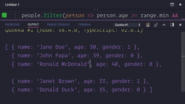 Filter and Sort Arrays in TypeScript смотреть онлайн