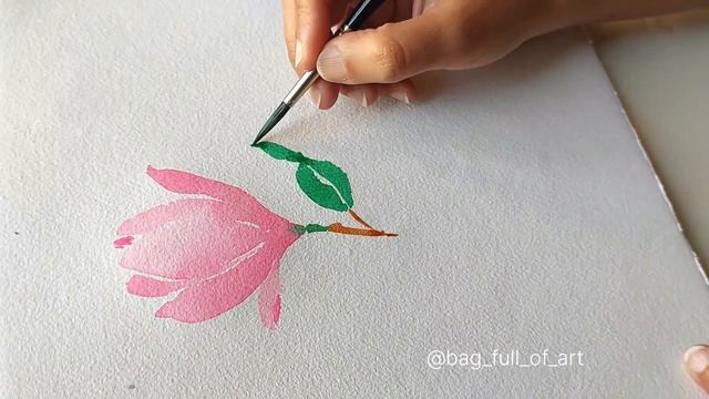 I Painted This Magnolia in Less Than 6 Minutes !!! Quick and Easy Real Time Video смотреть онлайн