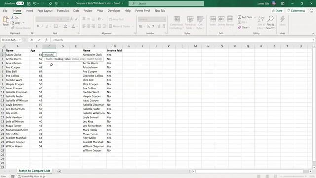 Compare two lists in Excel смотреть онлайн