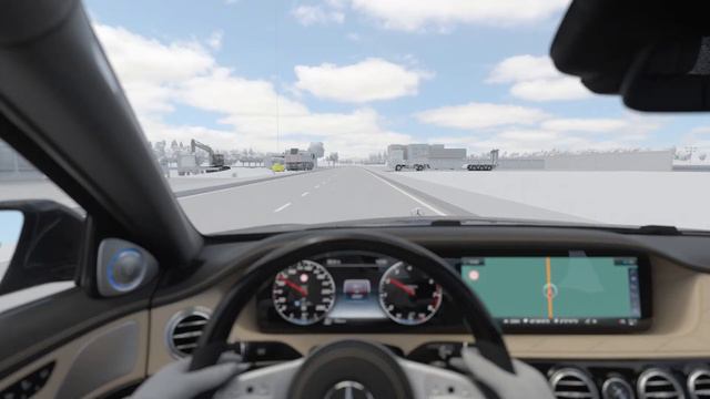 Мерседес Бенц S-Class 2017 Active Lane Keeping Assist Анимационные кадры