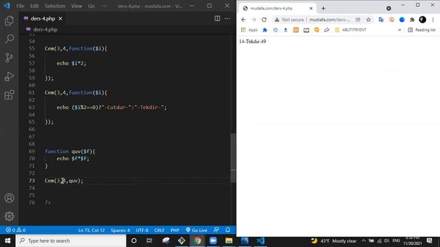 DƏRS-8.1 (PHP) смотреть онлайн