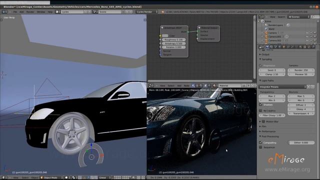 Blender Cycles in action - automotive rendering (GPU Mode) смотреть онлайн